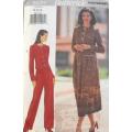 BUTTERICK 3822 TOP-SKIRT-PANTS SIZE 12-14-16 COMPLETE CUT TO SIZE 12