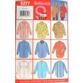 BUTTERICK 5277 OVERSIZE SHIRTS SIZE 14-16-18  - SEE LISTING