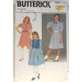 BUTTERICK 6481 GIRLS PULLOVER DRESS & WAISTCOAT SIZE 10 YEARS COMPLETE