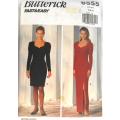 BUTTERICK 6555 FITTED LINED DRESS WITH SWEETHEART NECKLINE SIZE 6-8-10 COMPLETE-CUT TO 10