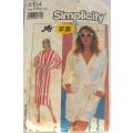 SIMPLICITY 8104 COVER UP IN 2 LENGTHS SIZE PT-LG (6-20)  COMPLETE-CUT TO LARGE 18-20