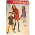 SIMPLICITY 8476 GIRLS DRESS SIZE 14 YEARS  BREAST 32 COMPLETE