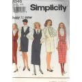 SIMPLICITY 8546 PINAFORE IN 2 LENGTHS SIZE 6-10 COMPLETE