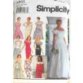 SIMPLICITY 8865 TWO PIECE BRIDES & BRIDEMAID DRESS-SLIM OF FULL SKIRT SIZE 12-14-16 COMPLETE