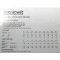KNITWIT DESIGNER PATTERN 510 - LONG LINE SKIRTS & BLOUSE SIZES 6 - 22