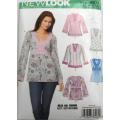 NEW LOOK PATTERNS 6677 STUNNING TOPS SIZE 10-22  COMPLETE-PART CUT TO 22