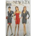 NEW LOOK PATTERNS 6929 SHOE STRING STRAP DRESS & WRAP COAT SIZE 6-16 - COMPLETE