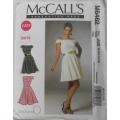 McCALLS M6462 LINED DRESS WITH CLOSE FITTING BODICE  SIZE 4-6-8-10-12 COMPLETE-UNCUT-F/FOLDED