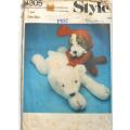 STYLE 1905 FLOPPY TOYS OR NIGHTCLOTHES BAGS- ONE SIZE COMPLETE-UNCUT-F/FOLDED