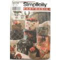 SIMPLICITY 8031 GIFT BOXES - ROUND & SQUARE ONE SIZE COMPLETE-UNCUT-F/FOLDED