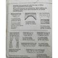McCALLS HOME DECORATING  6906-CURTAIN ESSENTIALSCROSSOVER SWAGS-WINDSOR VALANCE- ONE SIZE- COMPLETE