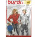 BURDA 6202 LADIES BLOUSE SIZE 8-20 COMPLETE