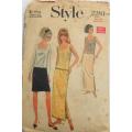 VINTAGE STYLE 2281-EVENING SKIRT & BLOUSE SIZE 14 BUST 36 COMPLETE-ZIPLOC