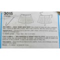 STYLE 3015 GIRLS FRONT WRAP SKIRT  SIZE 7-8-10-12 YEARS COMPLETE