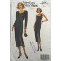 VOGUE 8551 LOOSE FITTING LINED DRESS & JACKET SIZE 8-10-12 COMPLETE-CUT TO 12