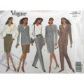 VOGUE 1044 JACKET-DRESS-TOP-SKIRT-PANTS  SIZE 14-16-18 COMPLETE CUT TO SIZE 18