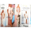 VOGUE 1786 CALVIN KLEIN DRESS-CAMISOLE-TUNIC-SHIRT-SKIRT-PANTS SIZE 6-8-10 - SEE LISTING
