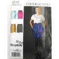 SIMPLICITY 2512- SET OF SKIRTS-SIZE 4-6-8-10-12 COMPLETE-UNCUT-F/FOLDED