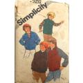 SIMPLICITY 5252- BOYS CASUAL JACKETS & GILET-SIZE 12 YEARS COMPLETE-UNCUT
