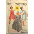 SIMPLICITY 7429- GIRLS PULLOVER DRESS SIZE 7 YEARS COMPLETE