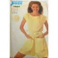 SIMPLICITY 7527-PULLOVER JUMPSUIT SIZE 8-10-12 COMPLETE-CUT TO 12