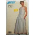 SIMPLICITY 8583 LOOSE FITTING PULLOVER DRESS SIZE 10-16  COMPLETE-PART CUT
