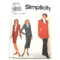 SIMPLICITY 8614SKIRT-LINED JACKET-PANTS SIZE 12-16 SEE LISTING