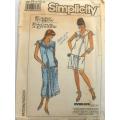 SIMPLICITY 8682 DRESS IN 2 LENGTHS SIZE 10-12-14 COMPLETE