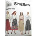 SIMPLICITY 8711 SET OF SKIRTS SIZE 12-16 SEE LISTING