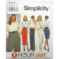 SIMPLICITY 8747 SET OF SKIRTS SIZE XS-S-M (6-16) COMPLETE