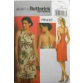 BUTTERICK B4974 CLOSE FITTING LINED HALTER DRESS WITH STRAPS SIZE 14-16-18-20 COMPLETE-UNCUT