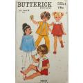 VINTAGE BUTTERICK 5521 TODDLERS DRESS-PANTS-SHORTS SIZE 1 YEAR BREAST 20 COMPLETE