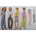 BUTTERICK 6961 GIRLS+ CARDIGAN-ROP-SKIRT-PANTS SIZE 7-8-10-12-14 YEARS COMPLETE-UNCUT-F/FOLDED