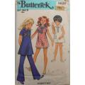 VINTAGE BUTTERICK 5628 GIRLS DRESS-TOP-PANTS-SHORTS SIZE 6 YEARS BREAST 25 COMPLETE