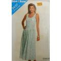 BUTTERICK 5637 PULLOVER DRESS SIZE 8-10-12 COMPLETE-CUT TO 10