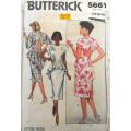 BUTTERICK 5661 DRESS WITH PEPLUM AND BACK FEATURE- SIZE 14-16-18 COMPLETE-CUT TO SIZE 18