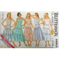 BUTTERICK 5663 PULLOVER DRESS-DROPPED WAIST BODICE-TIERED SKIRT SIZE 8-10-12 COMPLETE-CUT TO SIZE 12