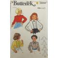 BUTTERICK 5688 GIRLS BLOUSES SIZE 4 YEARS  COMPLETE-UNCUT-F/FOLDED