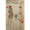 VINTAGE BUTTERICK 5654 ONE PIECE DRESS SIZE 14 BUST 36-NO SEWING INSTRUCTIONS-ZIPLOC