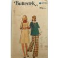 BUTTERICK  5735 MATERNITY PINAFORE-TOP-PANTS SIZE 12 COMPLETE