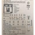 BUTTERICK 5794 SEMI FITTED TUBULAR DRESS SIZE PETITE 6 COMPLETE