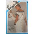 SIMPLICITY 6444 BACK BUTTONED DRESS SIZE 10 COMPLETE