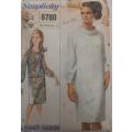 SIMPLICITY 6780 ONE OR TWO PIECE DRESS SIZE 18 BUST 38 SEE LISTING-ZIPLOC