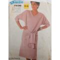 SIMPLICITY 7236 PULLOVER DRESS SIZE 10-12-14 COMPLETE-CUT TO 12