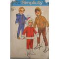 VINTAGE SIMPLICITY 8473 TODDLERS HOODED JACKET-OVER PANTS  SIZE 2 YEARS CHEST 21-COMPLETE-ZIPLOC
