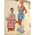 VINTAGE McCALLS 1941  APRON VIEW B ONLY ONE SIZE COMPLETE-ZIPLOC