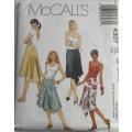 McCALLS 4307 HANDKERCHIEF SKIRT SIZE6-8-10-12 COMPLETE-CUT TO SIZE 12