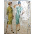 VERY VINTAGE McCALLS  4911 ONE PIECE DRESS WITH KIMONO SLEEVES SIZE 14 BUST 34 COMPLETE-ZIPLOC