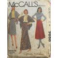 VINTAGE McCALLS 7658 SKIRT & SHAWL SIZE 12-14-16 COMPLETE-CUT TO SIZE 16 ZIPLOC