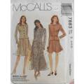 McCALLS 7883 TOP & SKIRT IN 3 LENGTHS SIZE 8-10-12 COMPLETE-UNCUT-F/FOLDED